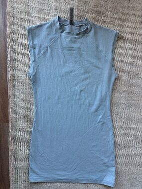 SKIMS Sleeveless Crewneck Tank in Light Blue